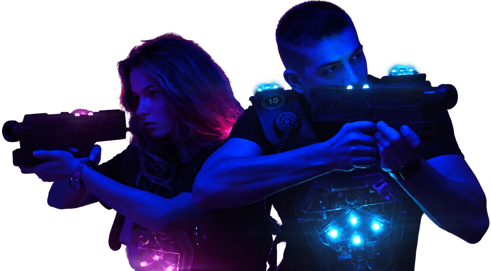 2 parties laser game